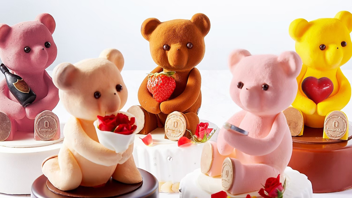 カワイいクマちゃんにほっこり♡ アートなスイーツは、見た目も良し